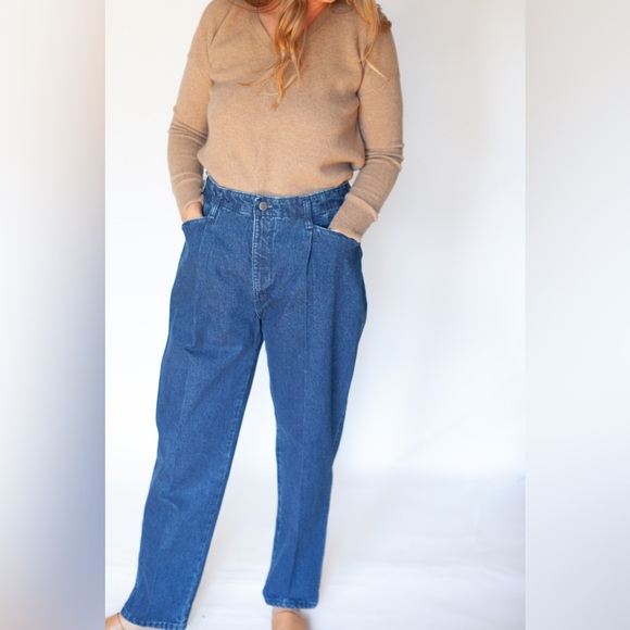 NWT vintage Northern Reflections highrise pleated denim | cotton | made in 🇨🇦 - Picture 7 of 7
